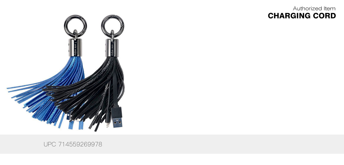 tassel black blue