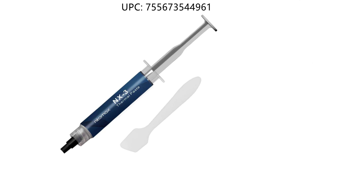 NX-3 Thermal Compound Paste 8.5 W/mK, Carbon Based High Performance Heatsink Paste, CPU for All Coolers, 4 Grams with Tool